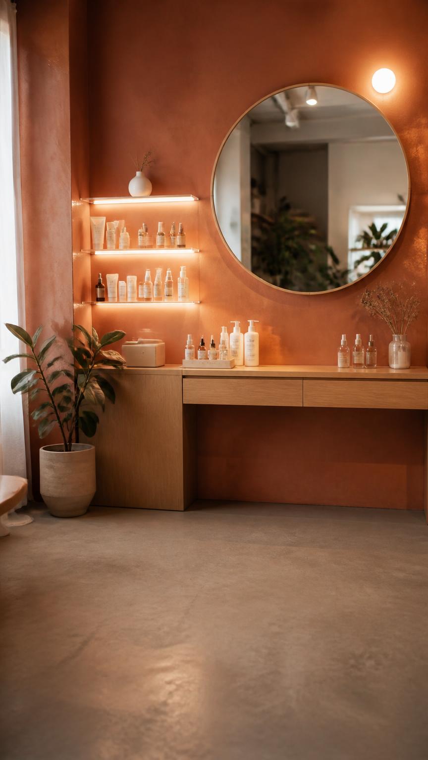 Live Background — Skincare Bar — AI generated 9:16 ad creative
