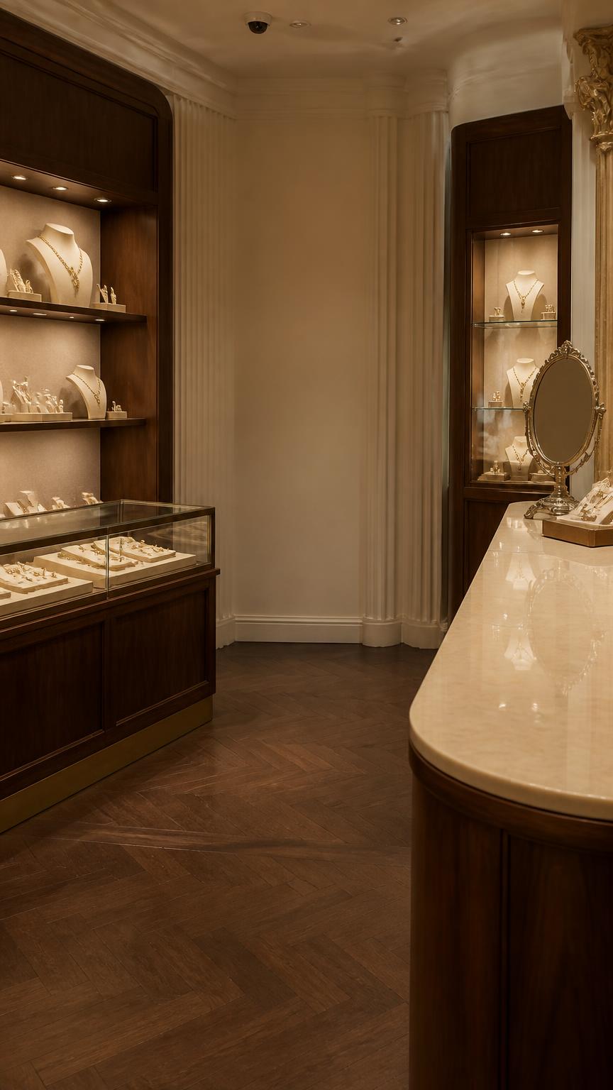 Live Background — Jewellery Counter — AI generated 9:16 ad creative