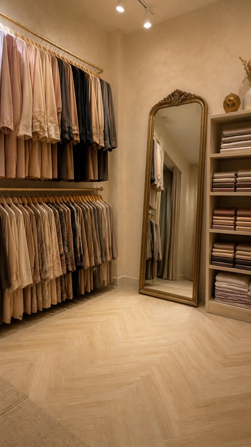 Live Background — Modest Fashion Room — AI generated 9:16 ad creative