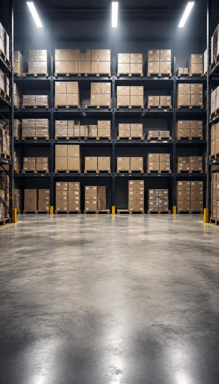 Live Background — Warehouse Racking — AI generated 9:16 ad creative