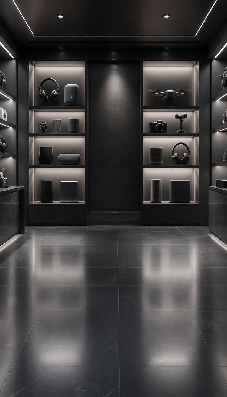 Live Background — Gadget Showroom — AI generated 9:16 ad creative