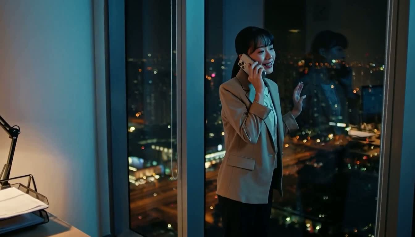 Late Shift — Call Home — AI generated 16:9 film frame