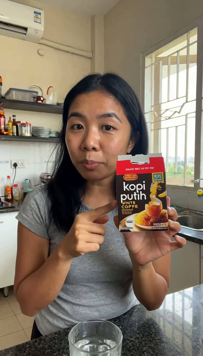 Kopi Putih Sachet — Morning Pour — AI generated 9:16 film frame