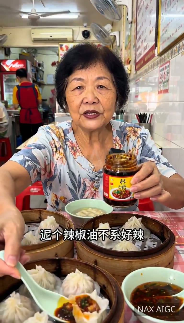 Dim Sum Table — Chilli Oil Verdict — AI generated 9:16 film frame