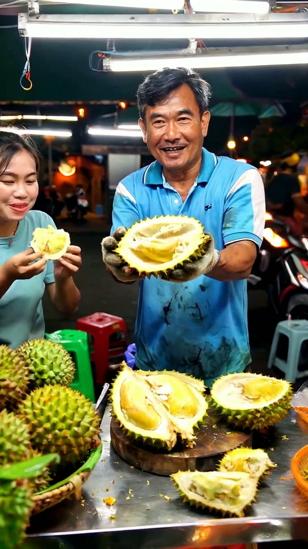 Musang King — Potong Test Malam — AI generated 9:16 film frame