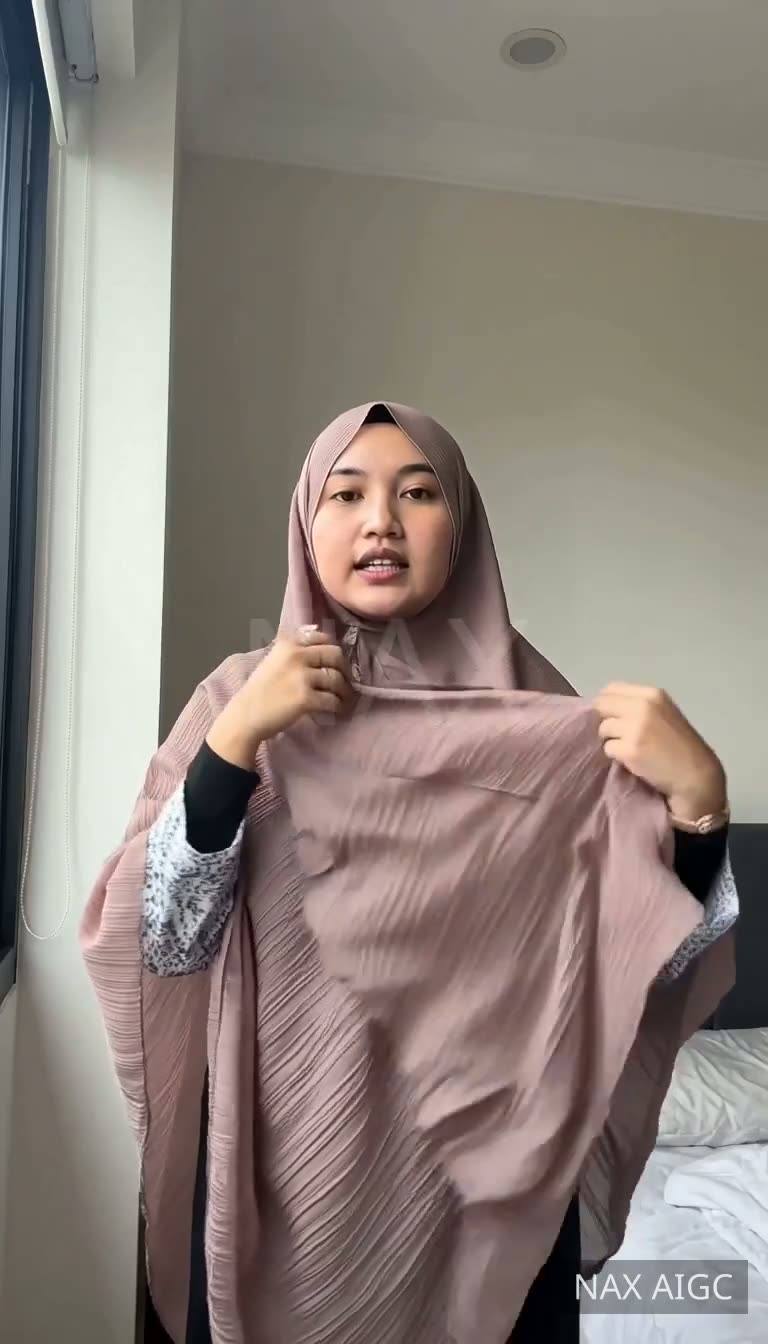 Scarf Try-On — Everyday Wear Test — AI generated 9:16 film frame