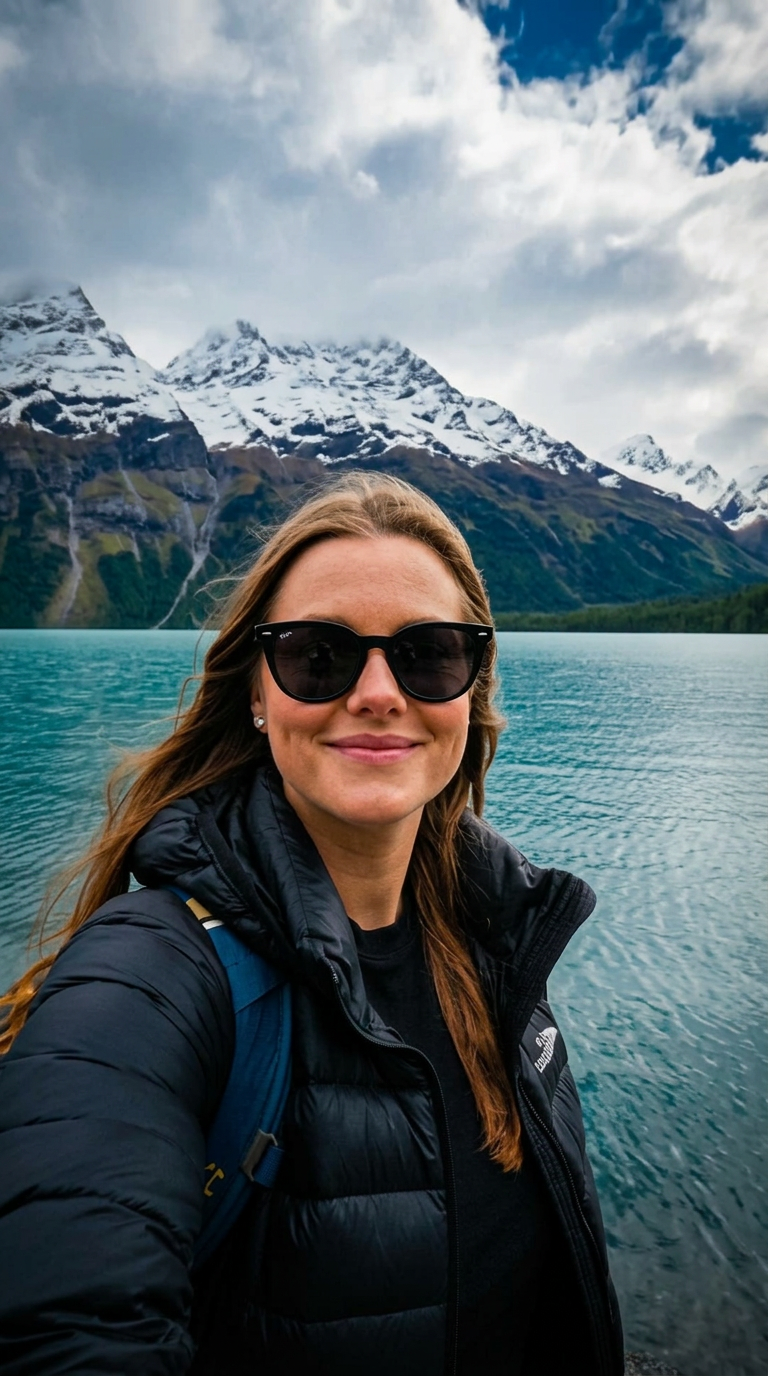 New Zealand — Travel Vlog Montage — AI generated 9:16 film frame
