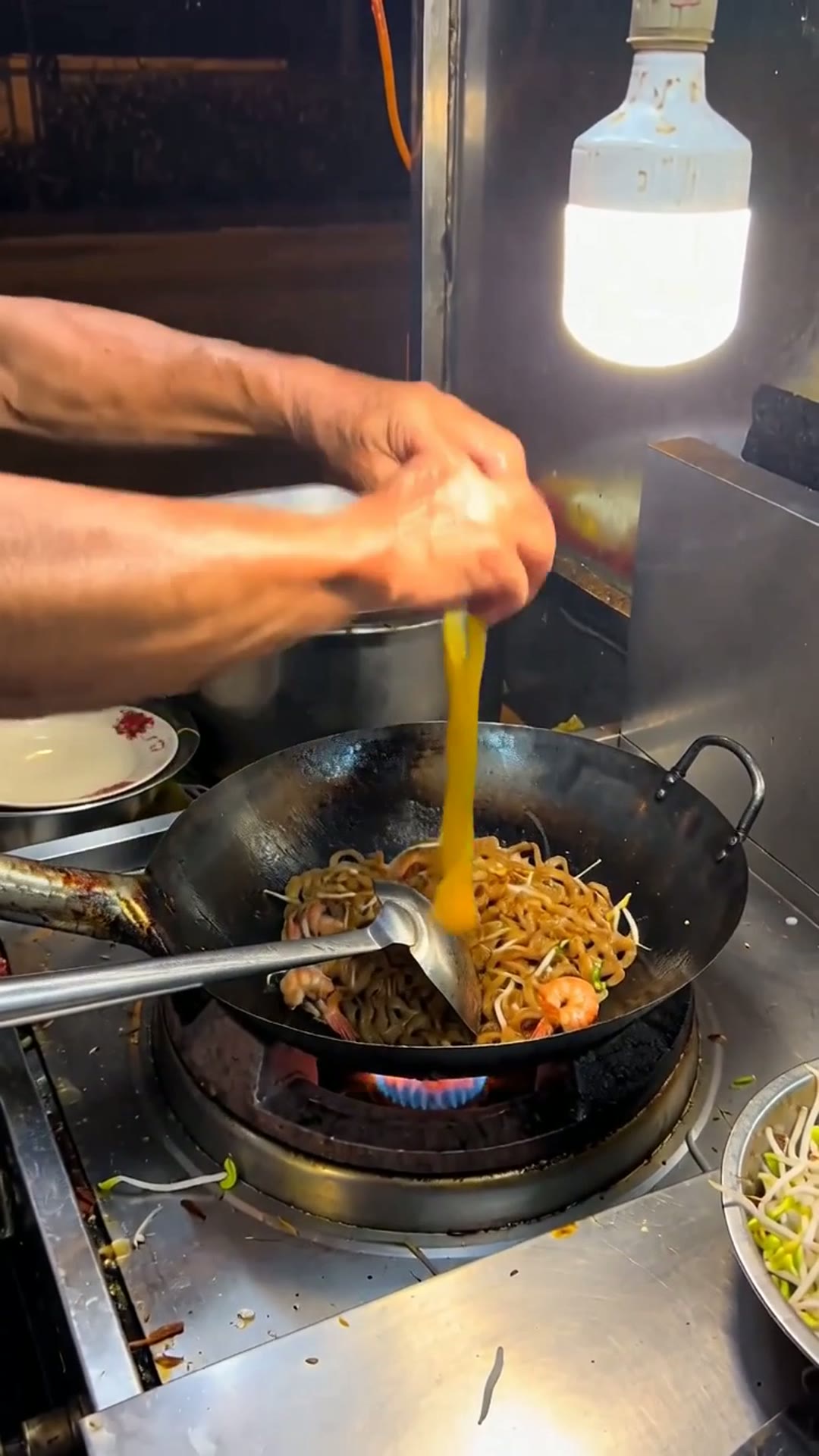 Wok Hei — Char Kuey Teow Malam — AI generated 9:16 film frame