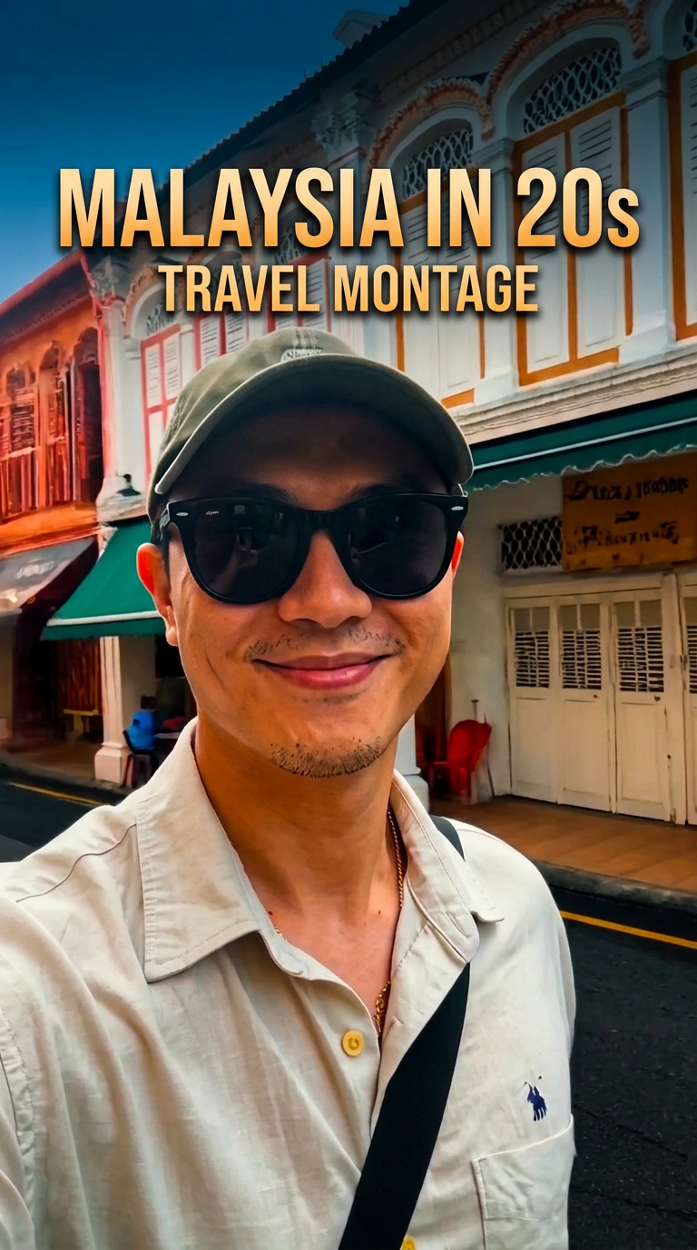 Malaysia — Travel Vlog Montage — AI generated 9:16 film frame